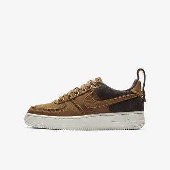 Nike Air Force 1 Premium WIP - Sneakers - Brune/Hvide | DK-83845